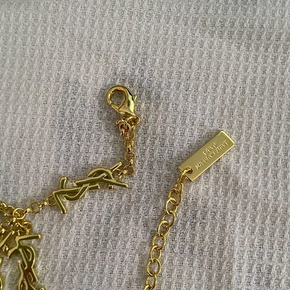 YS Gold Plated Multi Logo Necklace - Picture 6 of 12